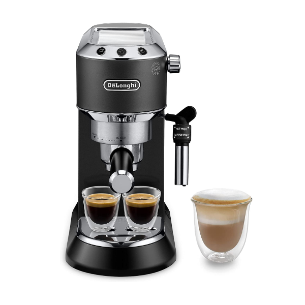 DeLonghi Dedica Pump Espresso coffee machine, 15 bar, 1350W, Black - EC685.BK _ Buy Online at Best Price in KSA - Souq is now Amazon.sa_ Home