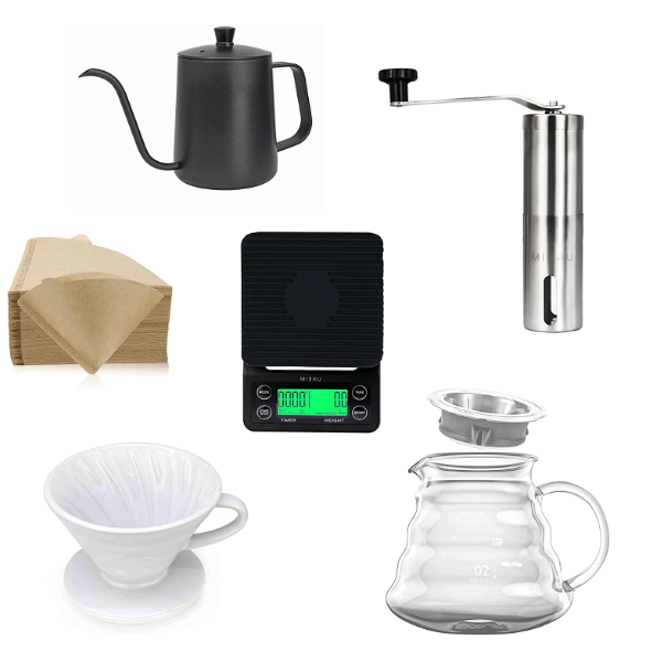 MIBRU Coffee Server V60 Heat Resistant Glass Range Coffee Server